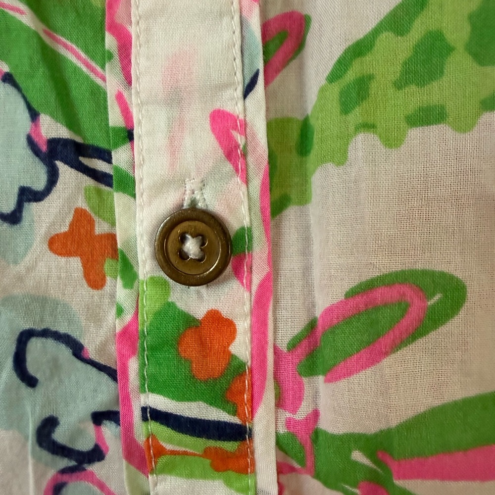 Lilly Pulitzer Long‑Sleeve Printed Top – Size XS - Picture 6 of 8